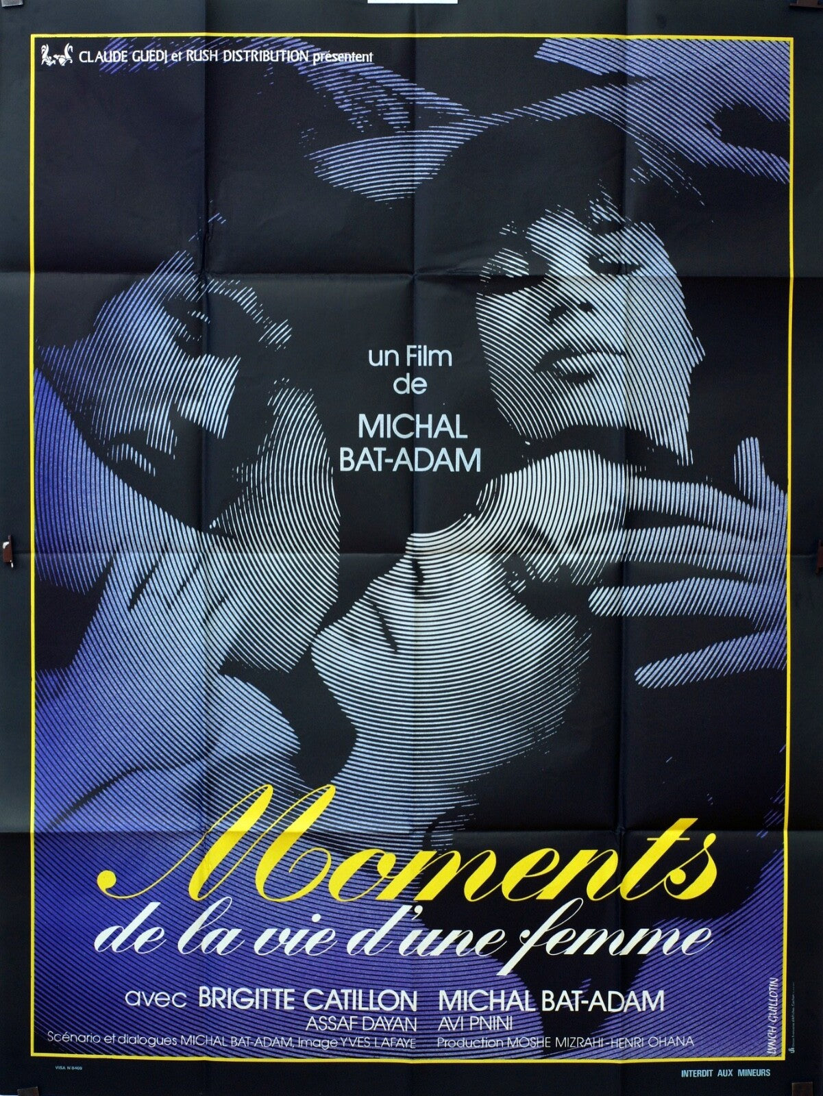 MOMENTS DE LA VIE D’UNE FEMME ORIGINAL MOVIE POSTER 120x160 BRIGITTE CATILLON