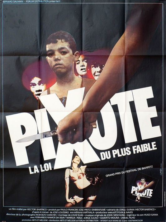 PIXOTE HECTOR BABENCO MOVIE POSTER ORIGINAL (120X160) JEAN-JACQUES VANIER