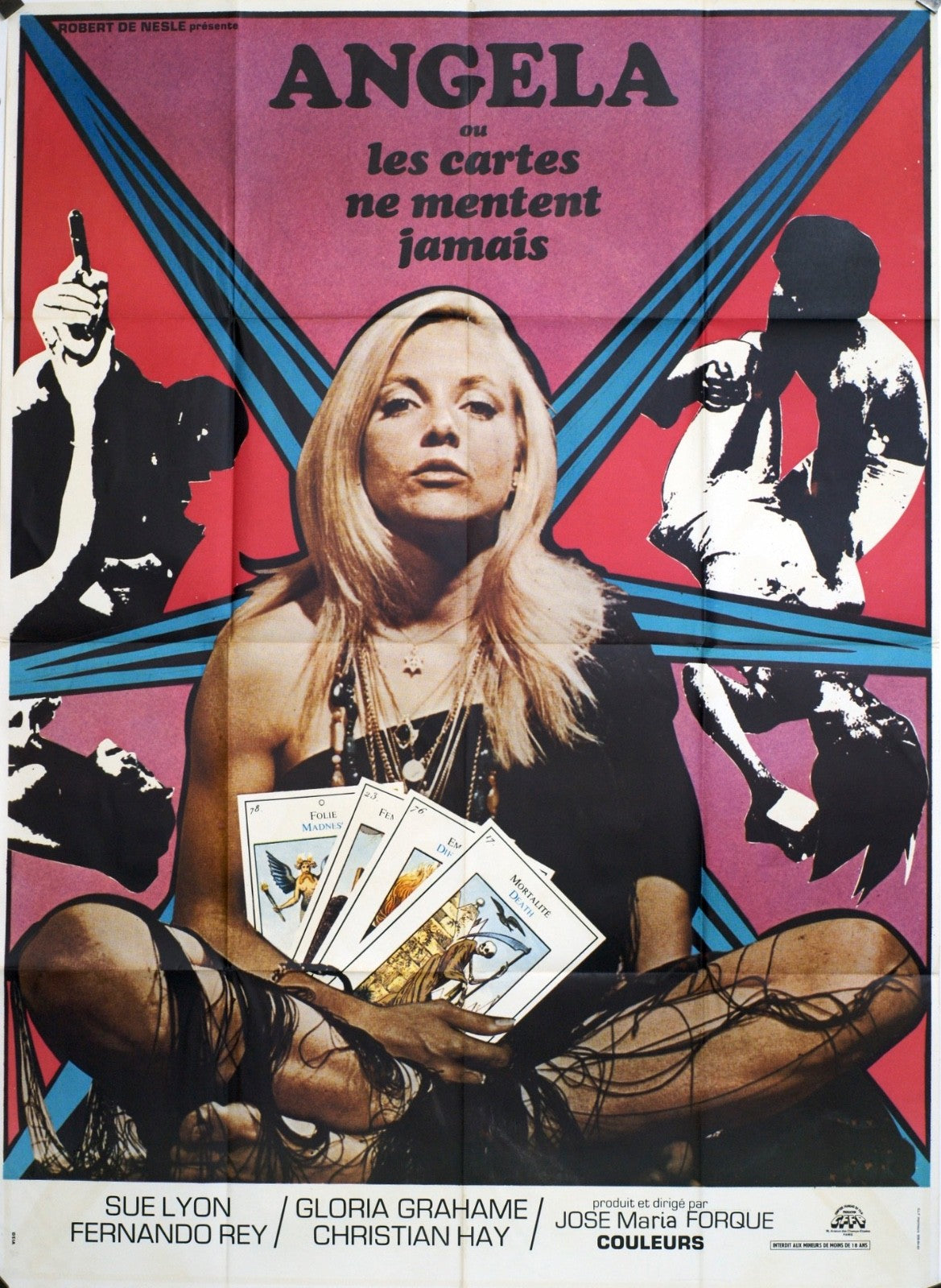 ANGELA OU LES CARTENT NE MENTENT JAMAIS SUE LYON movie poster ORIGINAL 120x160