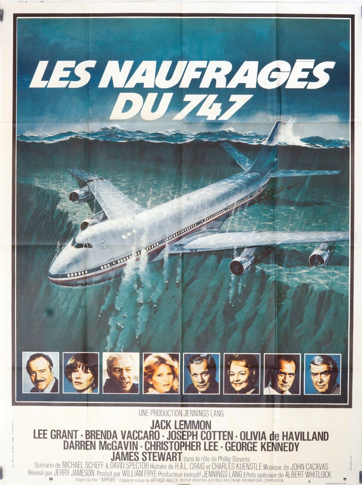 LES NAUFRAGÉS DU 747 MOVIE POSTER ORIGINAL 120x160  TERENCE MORGAN