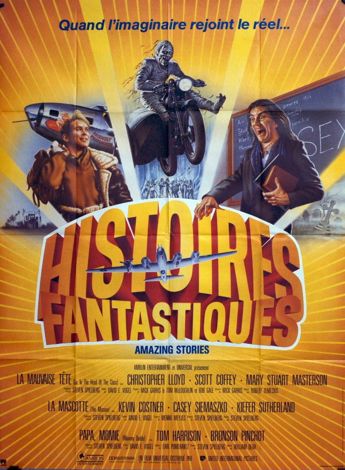 HISTOIRES FANTASTIQUES CHRISTOPHER LLYOD MOVIE POSTER ORIGINAL 120x160