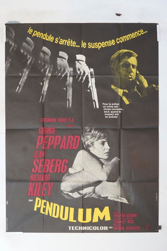 PENDULUM MOVIE POSTER ORIGINAL 120x160  GEORGE PEPPARD