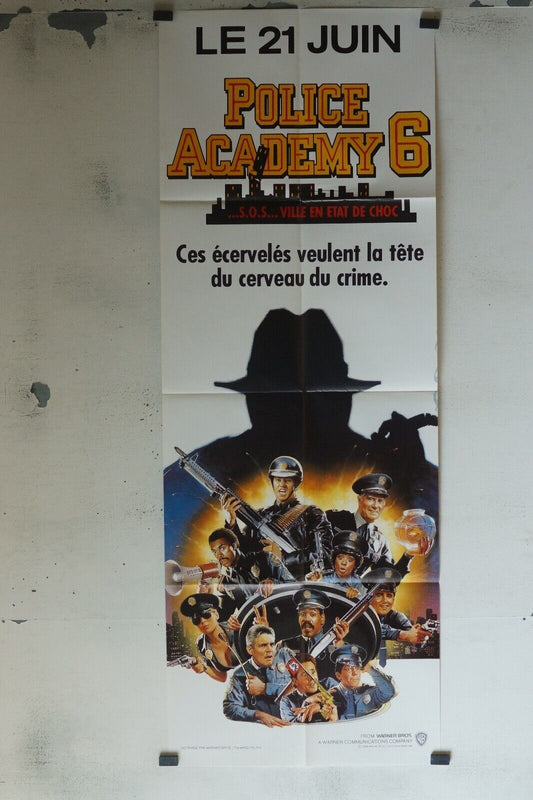 POLICE ACADEMY 6 MOVIE POSTER ORIGINAL 60x160 ROBIN RENUCCI