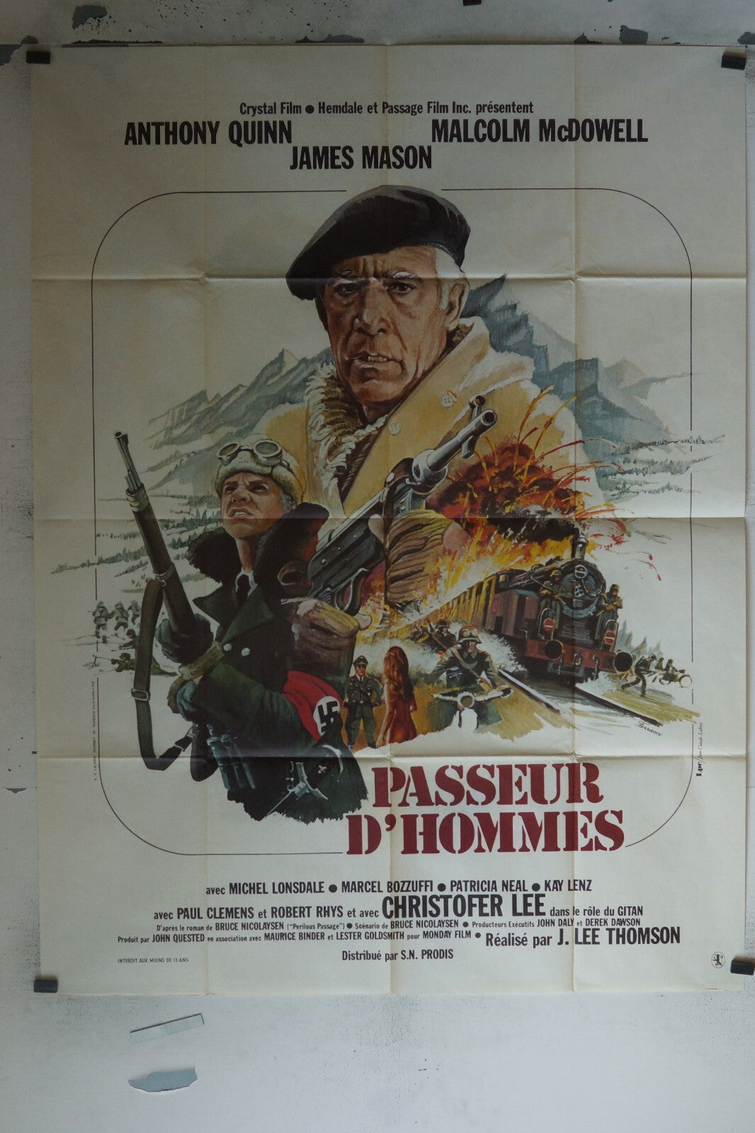 PASSEUR D’HOMMES MOVIE POSTER ORIGINAL 120x160 CHRISTOPHER LEE