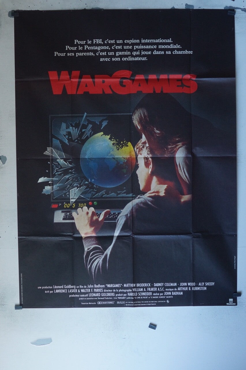 WARGAMES MOVIE POSTER ORIGINAL 120x160 LAWRENCE LASKER