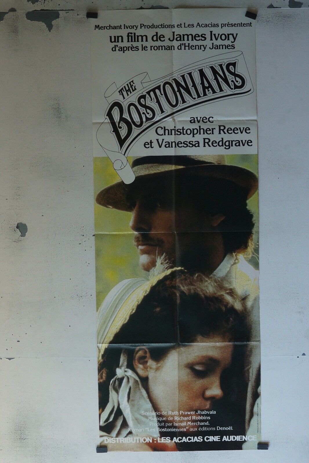 THE BOSTONIANS POSTER ORIGINAL 60x160 JAMES IVORY