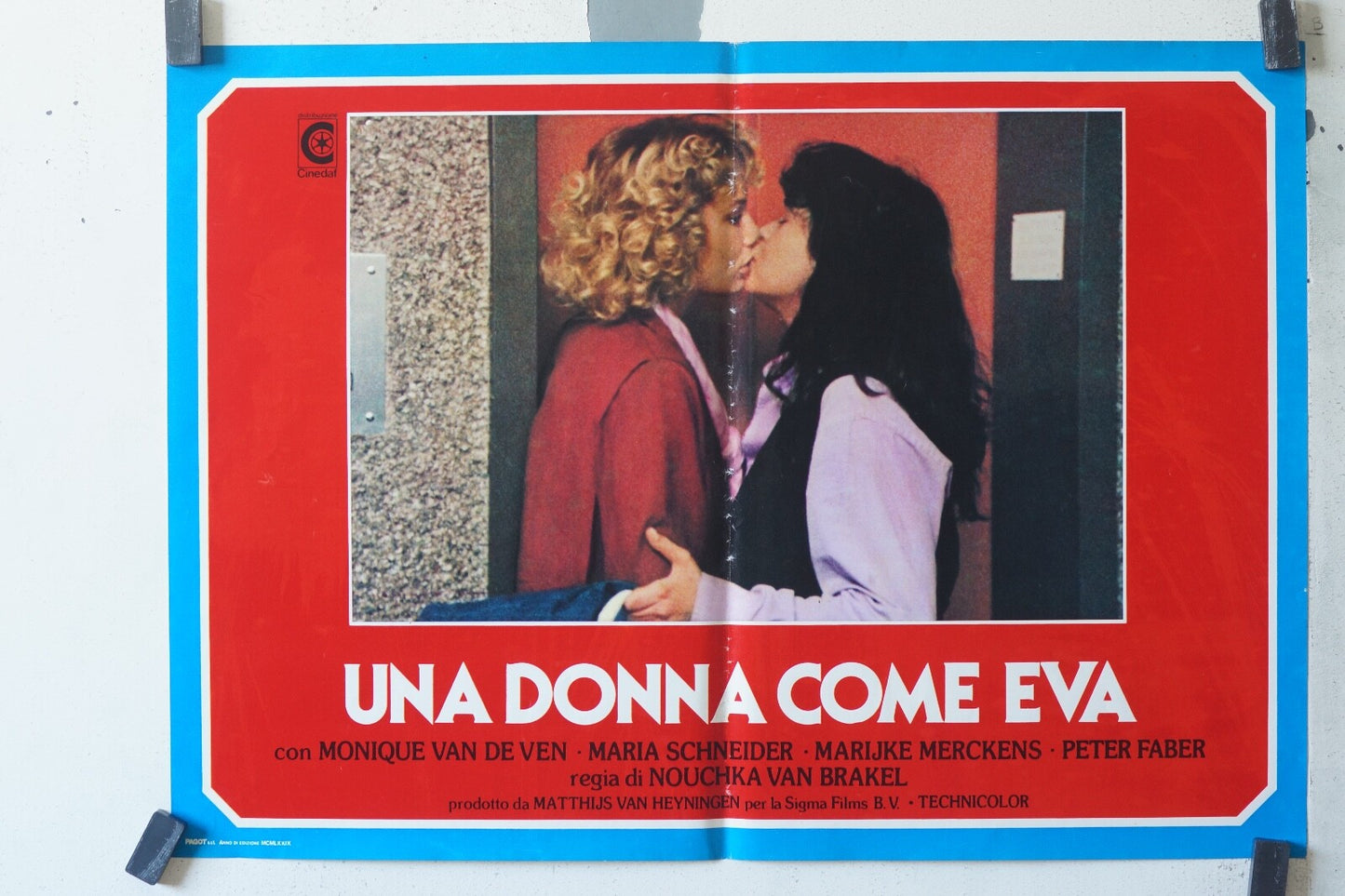 UNA DONNA COME EVA MOVIE POSTER ORIGINAL 64x46 Monique Van De Ven , Maria 