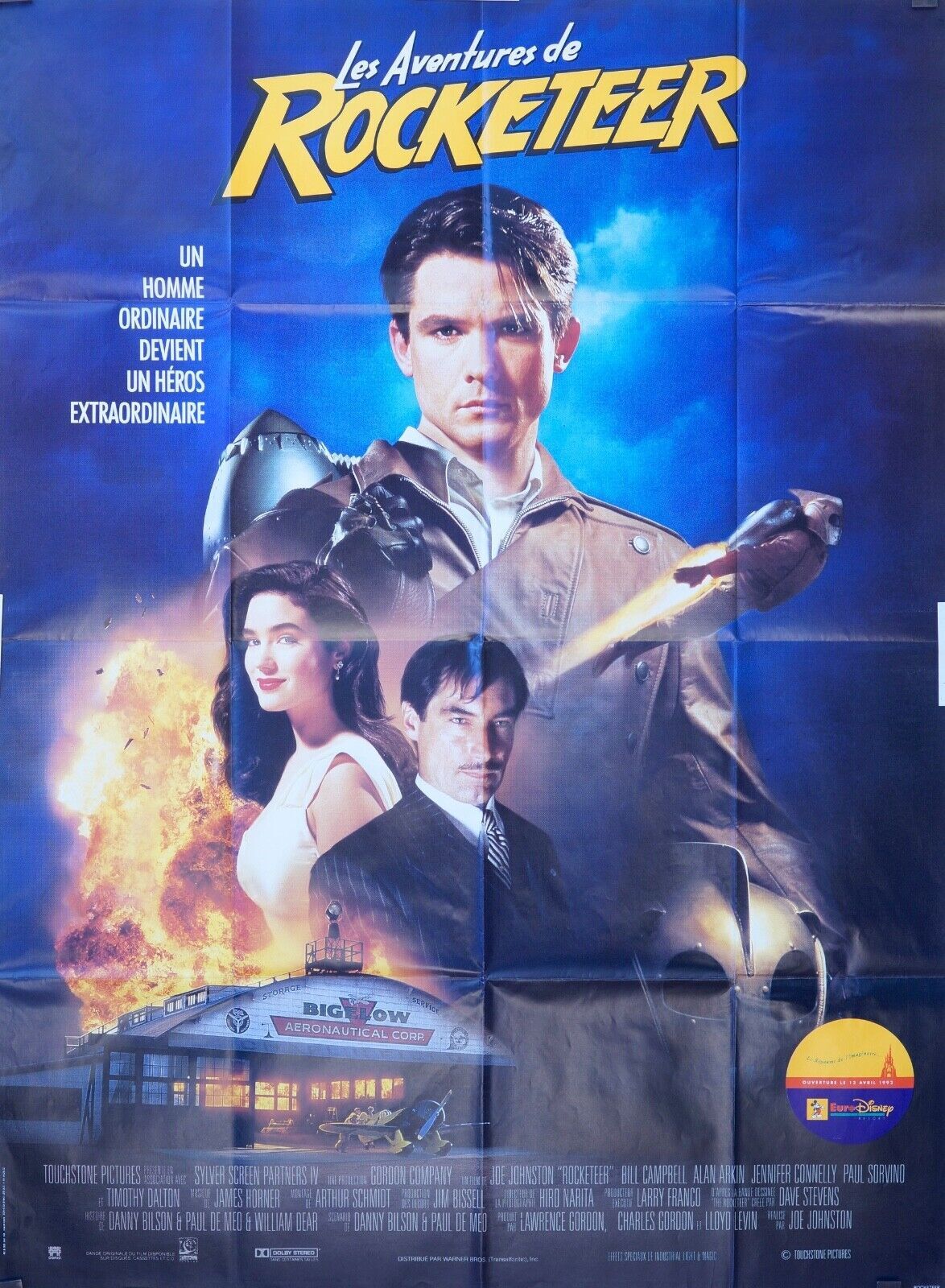 LES AVENTURES DE ROCKETEER, MOVIE POSTER ORIGINAL 120x160;