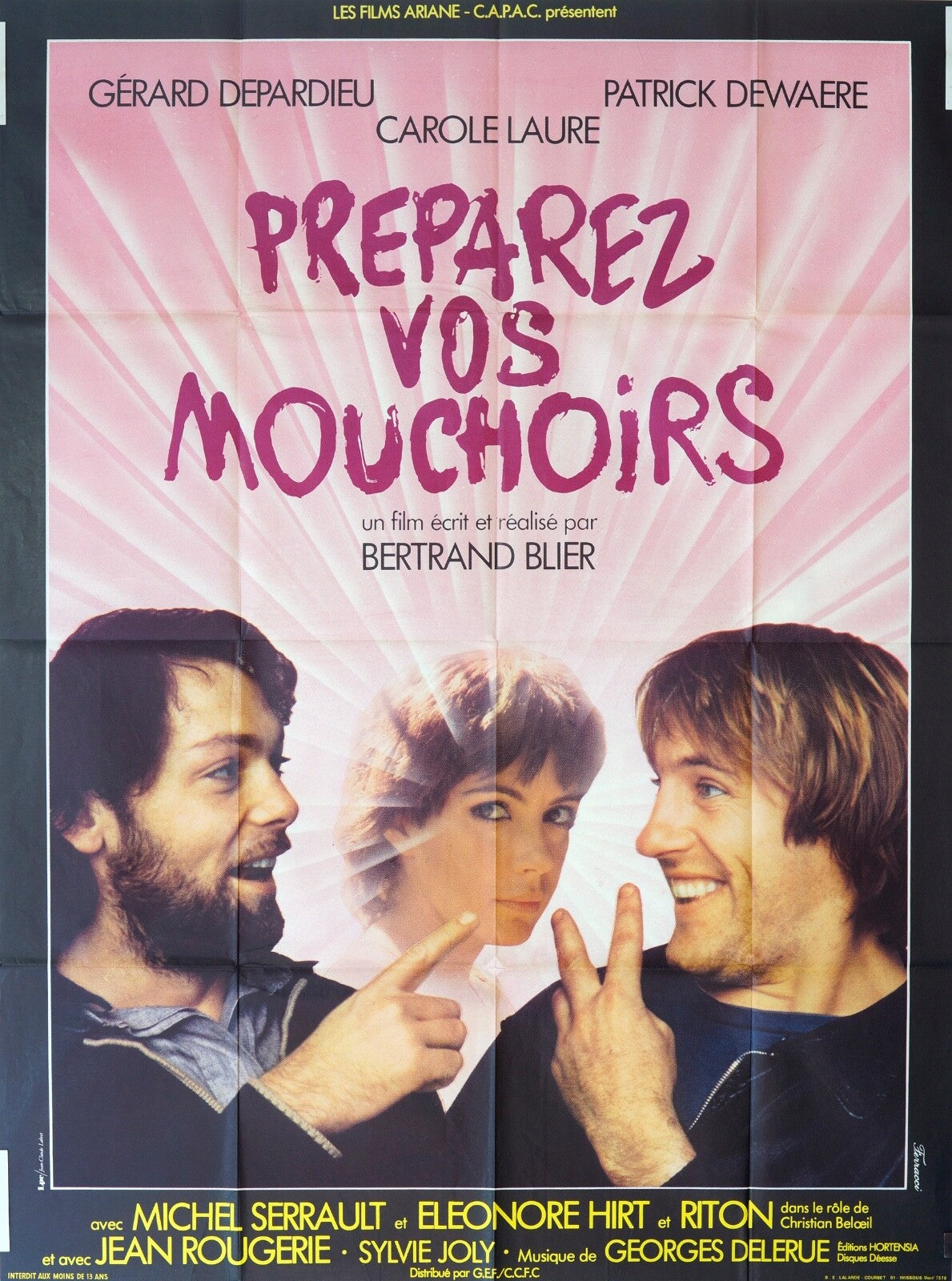 PREPAREZ VOS MOUCHOIRS ORIGINAL MOVIE POSTER 120x160 LOUIS DE FUNES