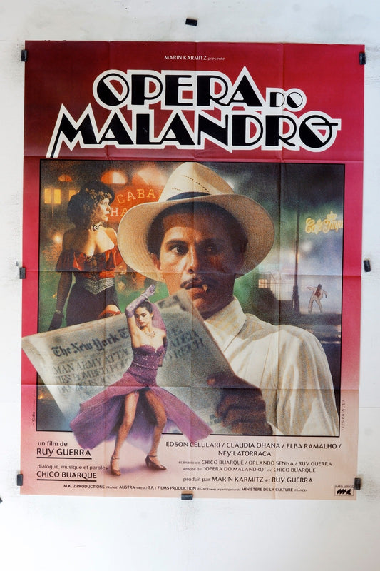 OPÉRA DO MALANDRO EDSON CELULARI MOVIE POSTER ORIGINAL 120X160