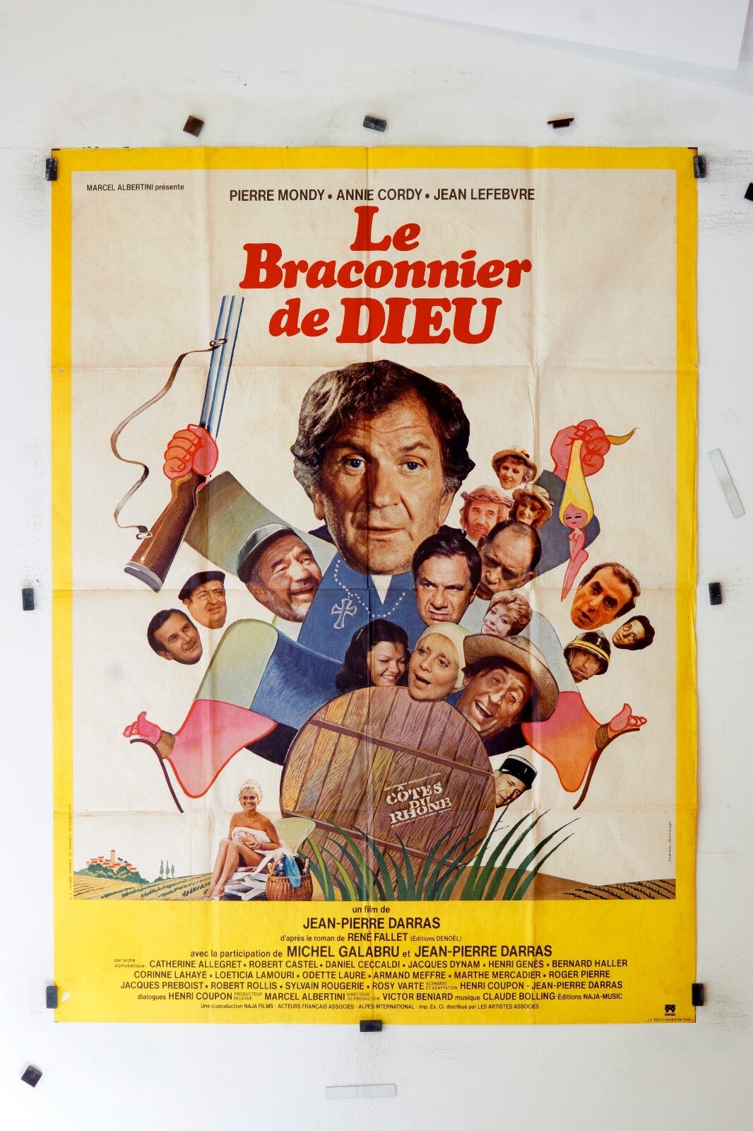 LE BRACONNIER DE DIEU PIERRE MONDY MOVIE POSTER ORIGINAL 120x160