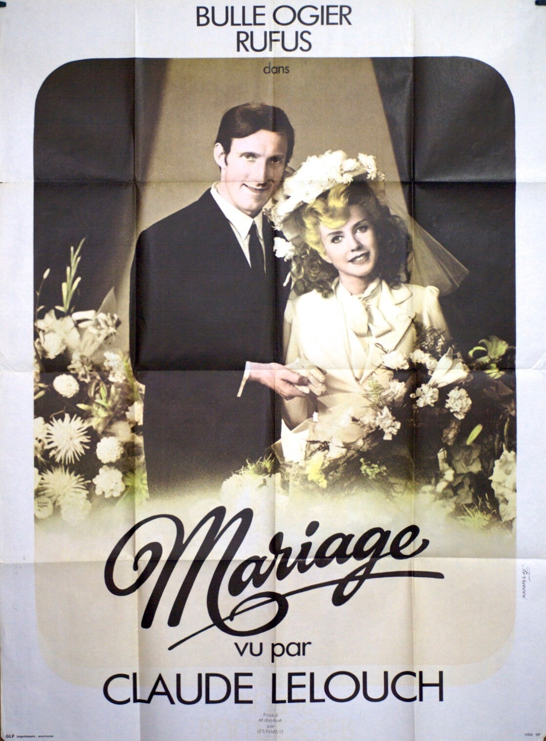 MARIAGE MOVIE POSTER ORIGINAL 120x160 CLAUDE LELOUCH