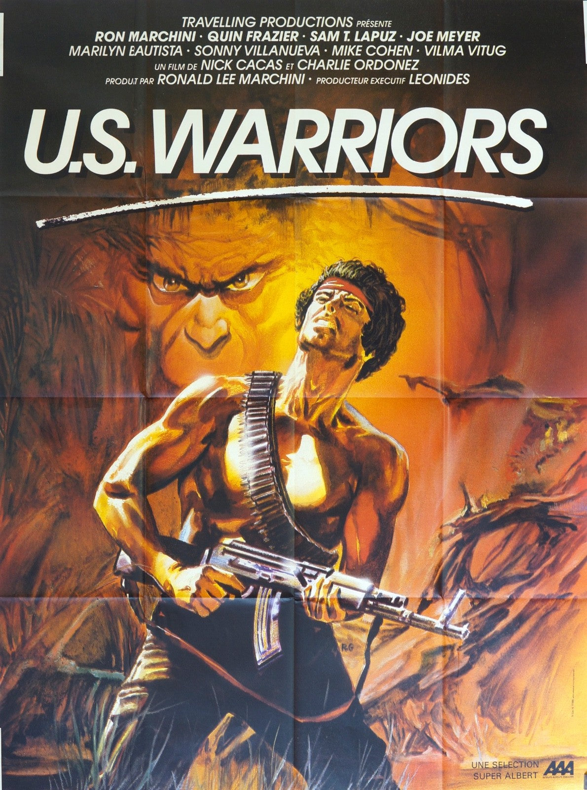 US WARRIORS RON MARCHINI ORIGINAL MOVIE POSTER 120x160