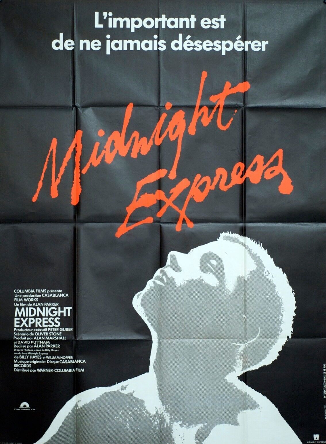 MIDNIGHT EXPRESS MOVIE POSTER ORIGINAL 120x160 Parker Brad Davis