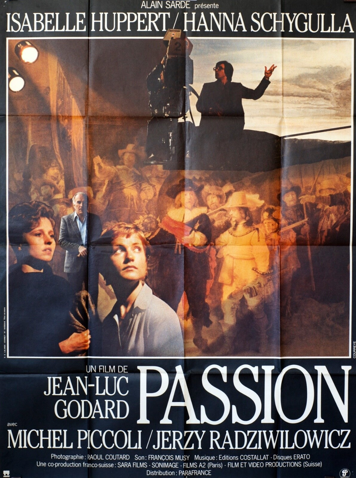 PASSION MOVIE POSTER ORIGINAL 120x160 JEAN-LUC GODARD