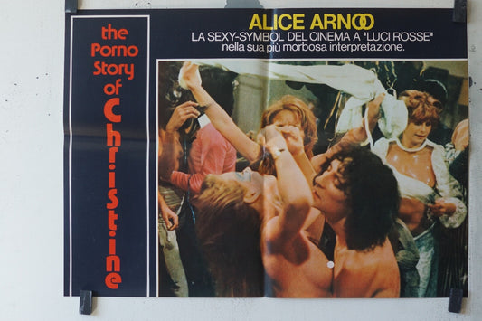 THE PORNO STORY OF CHRISTINE ORIGINAL MOVIE POSTER 48X68 Alice Arno 