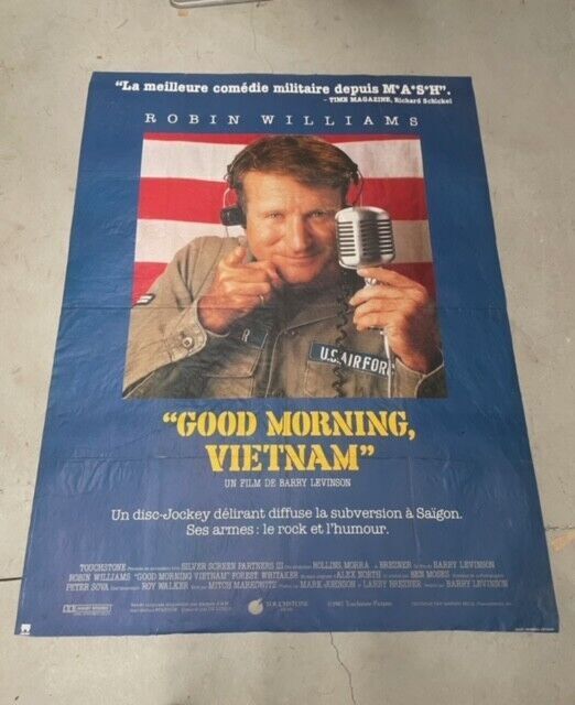 GOOD MORNING VIETNAM, ROBINS WILLIAMS,  MOVIE POSTER ORIGINAL 120x160