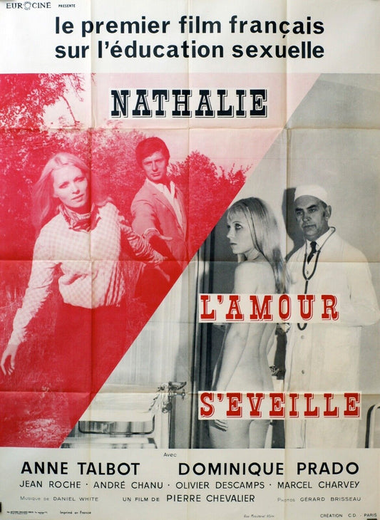 NATHALIE L’AMOUR S’ÉVEILLE MOVIE POSTER ORIGINAL 120x160  ANNE TALBOT