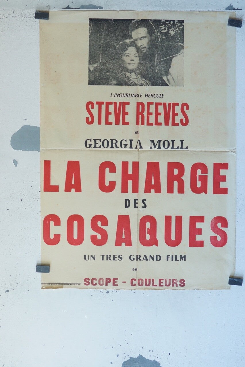 LA CHARGE DES COSAQUES MOVIE POSTER ORIGINAL 120x160 STEVE REEVES