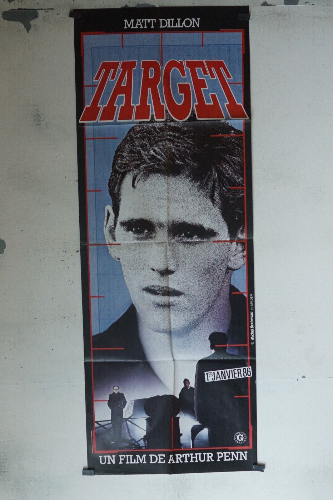 TARGET 60x160 ORIGINAL POSTER MATT DILLON