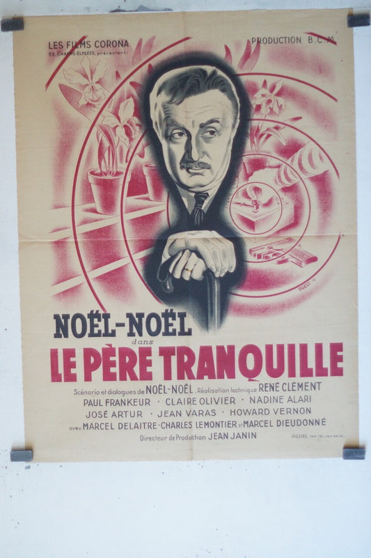 LE PÈRE TRANQUILLE MOVIE POSTER ORIGINAL (60X80) NOEL NOEL
