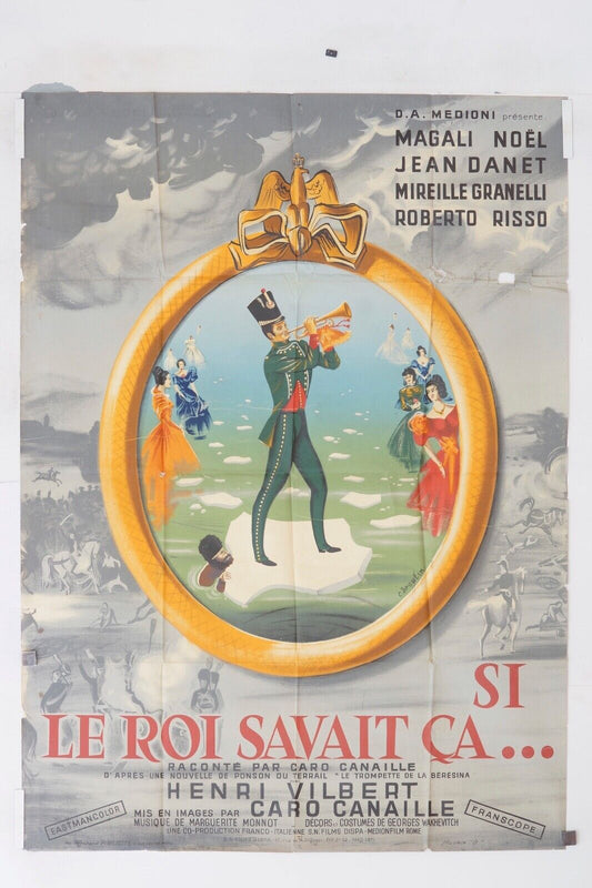 SI LE ROI SAVAIT ÇA… MOVIE POSTER ORIGINAL 120x160 MAGALI NOEL