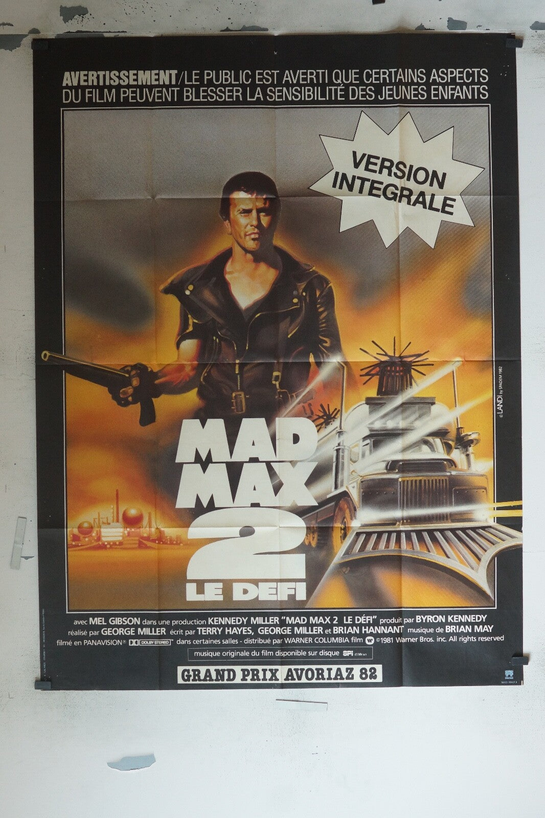 MAD MAX 2 LE DÉFI POSTER ORIGINAL 120x160 MEL GIBSON