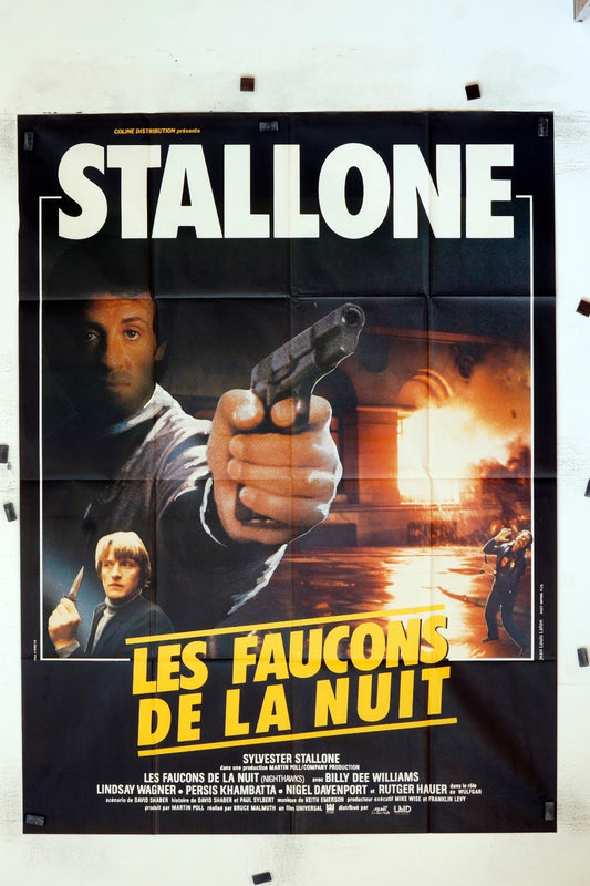 LES FAUCONS DE LA NUIT SILVESTER STALLONE ORIGINAL MOVIE POSTER 120x160