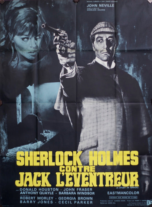 SHERLOCK HOLMES CONTRE L’ÉVENTREUR DONALD HOUSTON MOVIE POSTER ORIGINAL 120x160