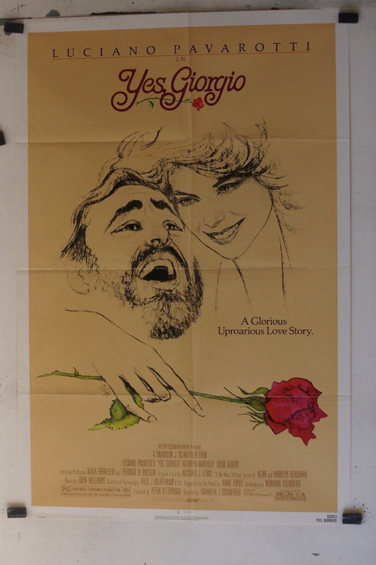 YES GIORGIO MOVIE POSTER ORIGINAL (69x103), Luciano Pavarotti