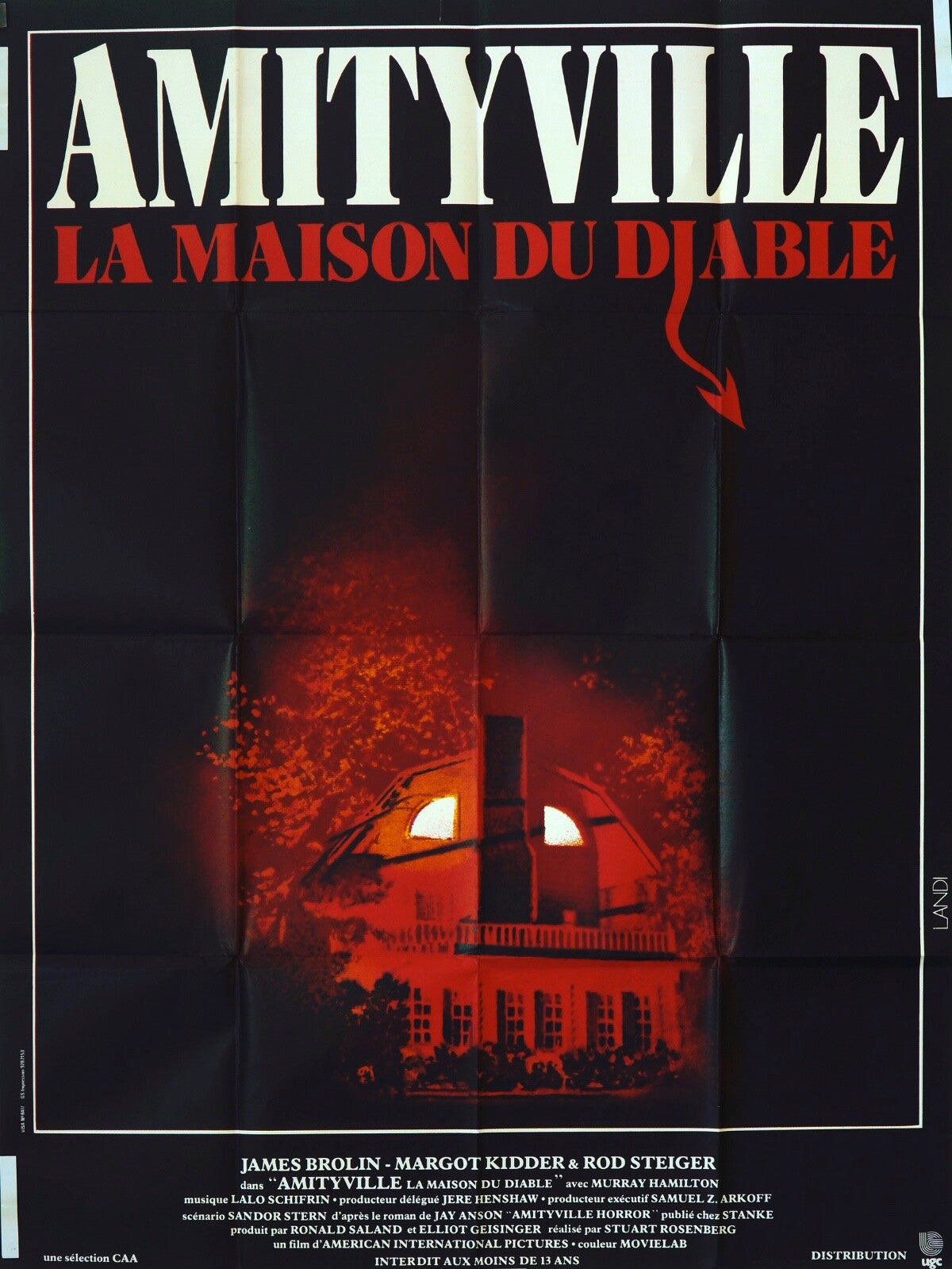 AMITYVILLE LA MAISON DU DIABLE MOVIE POSTER ORIGINAL 120x160 JAMES BROLIN