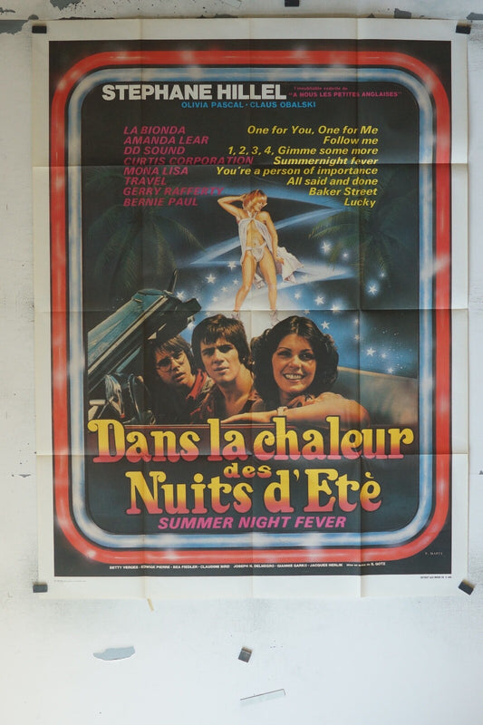 DANS LA CHALEUR DES NUITS D’ÉTÉ POSTER ORIGINAL 120x160 STEPHANE HILLEL