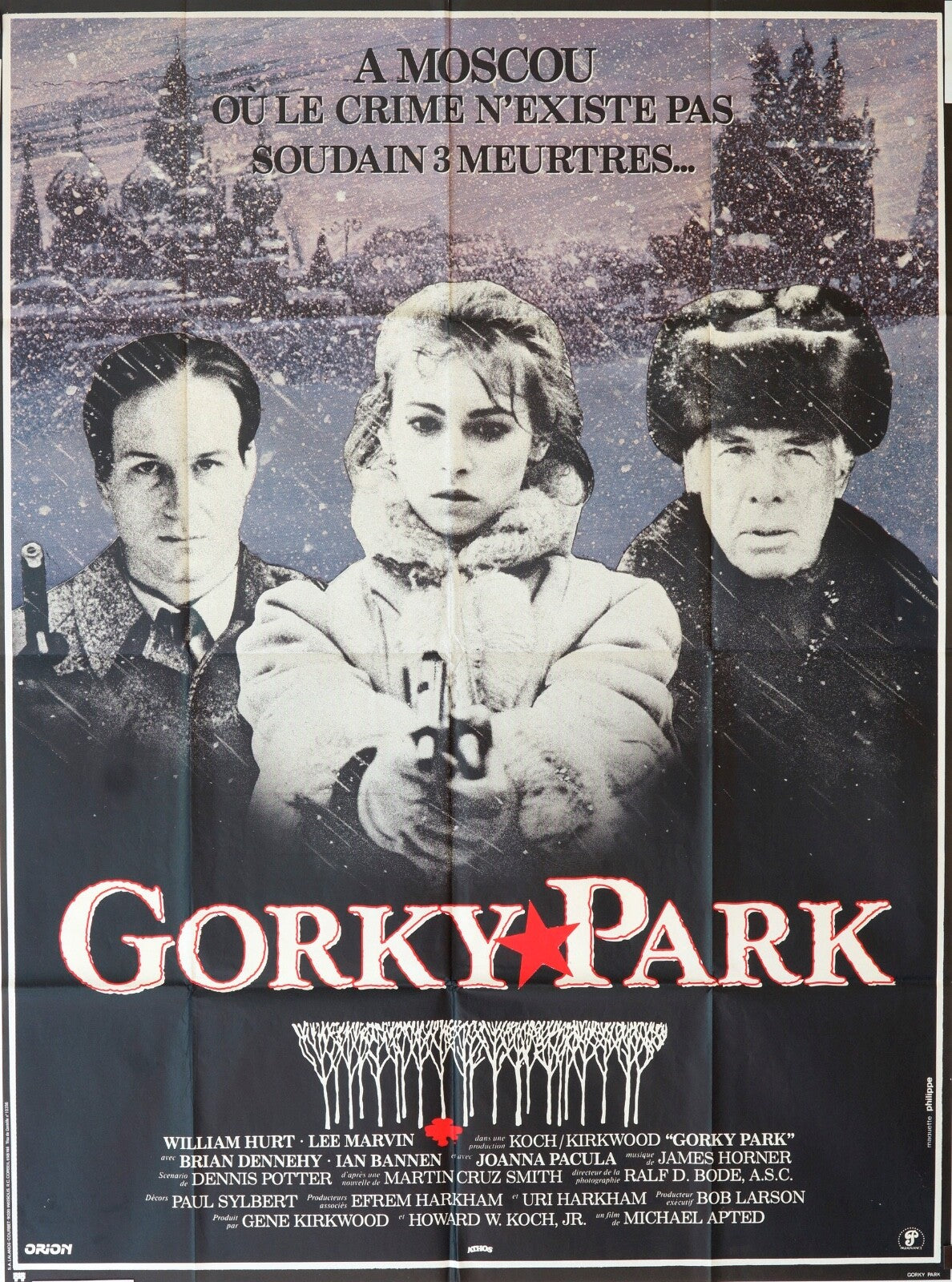 GORKY PARK MOVIE POSTER ORIGINAL 120x160 WILLIAM HURT