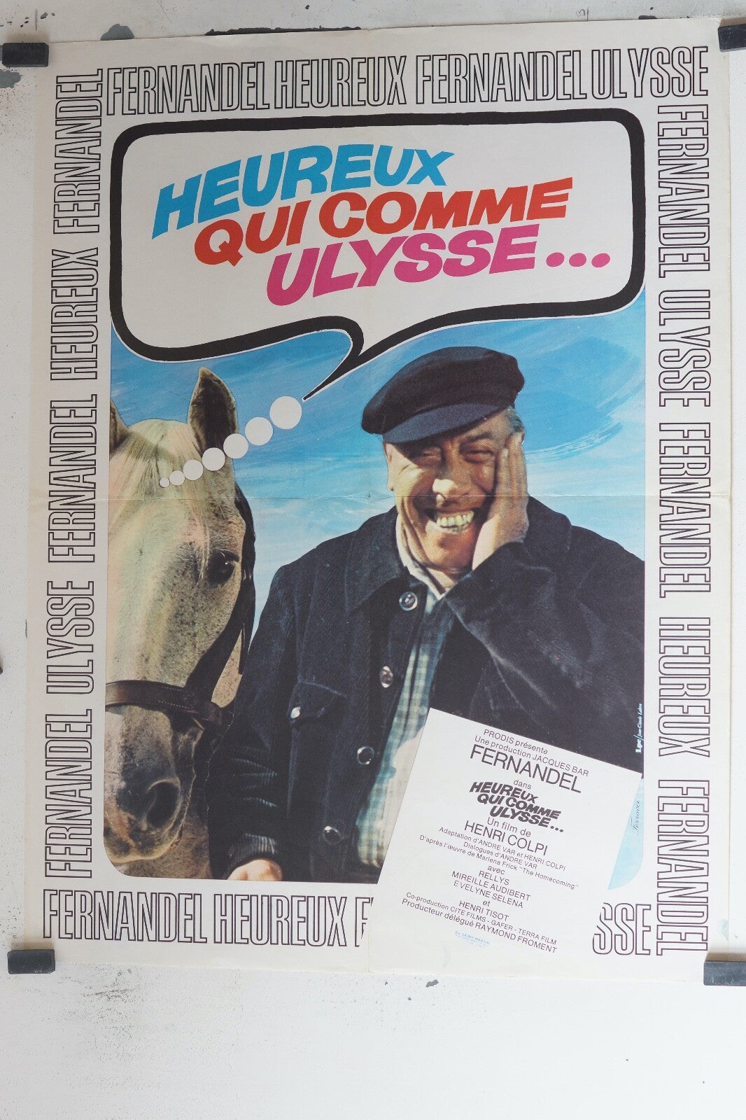 HEUREUX QUI COMME ULYSSE.. movie poster ORIGINAL (60X80) Rellys , Mireille