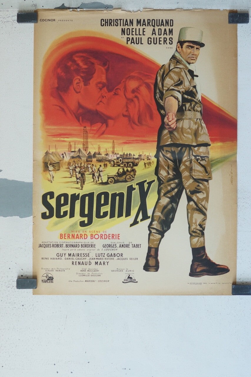 SERGENT X POSTER ORIGINAL (40X60) CHRISTIAN MARQUAND