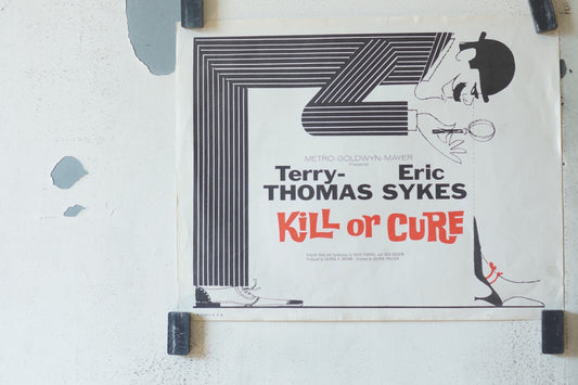 KILL OR CURE POSTER ORIGINAL 35x28 Terry-Thomas , Eric Sykes