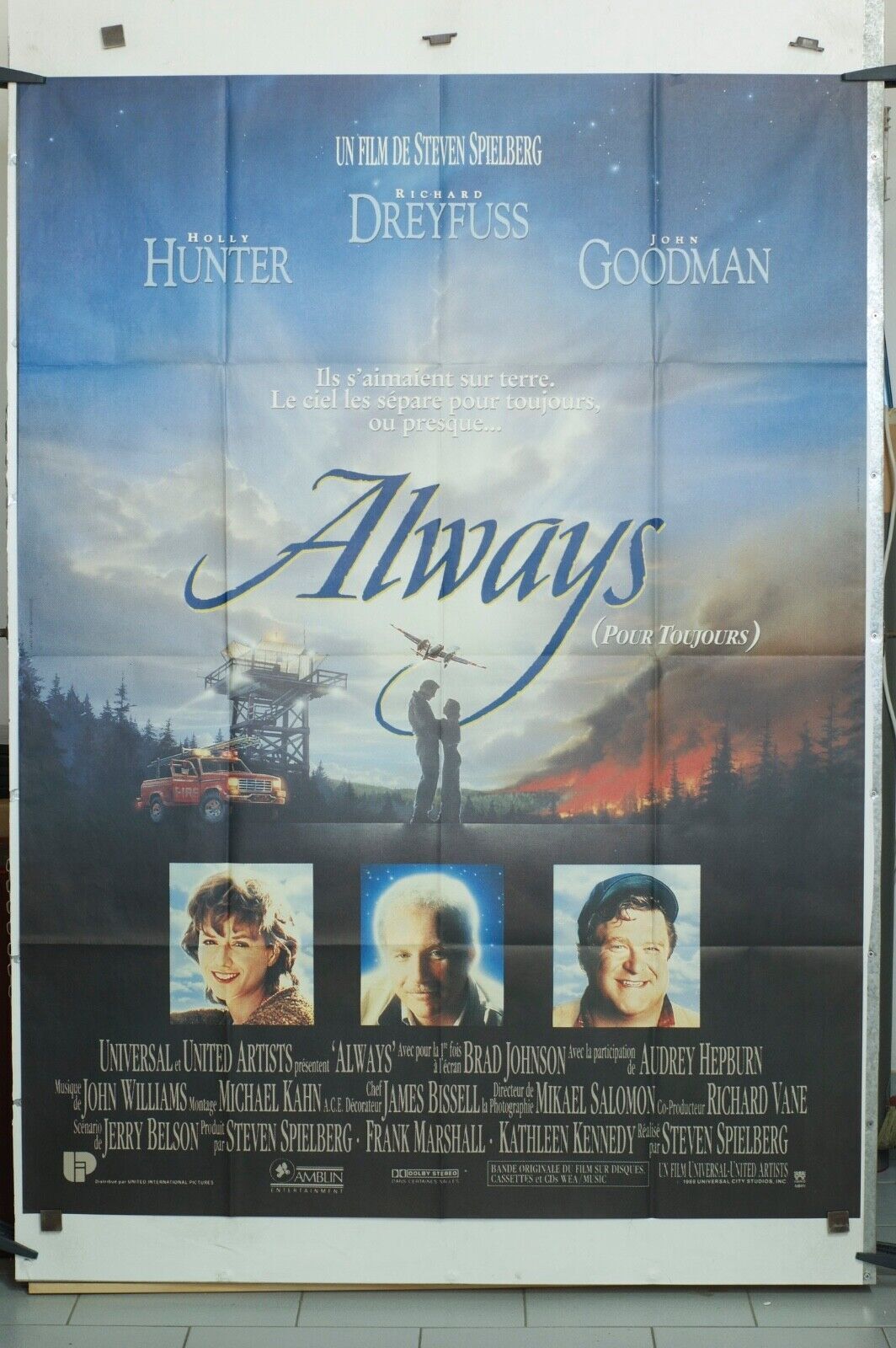 ALWAYS MOVIE POSTER ORIGINAL 120x160 SPIELBERG STEVEN