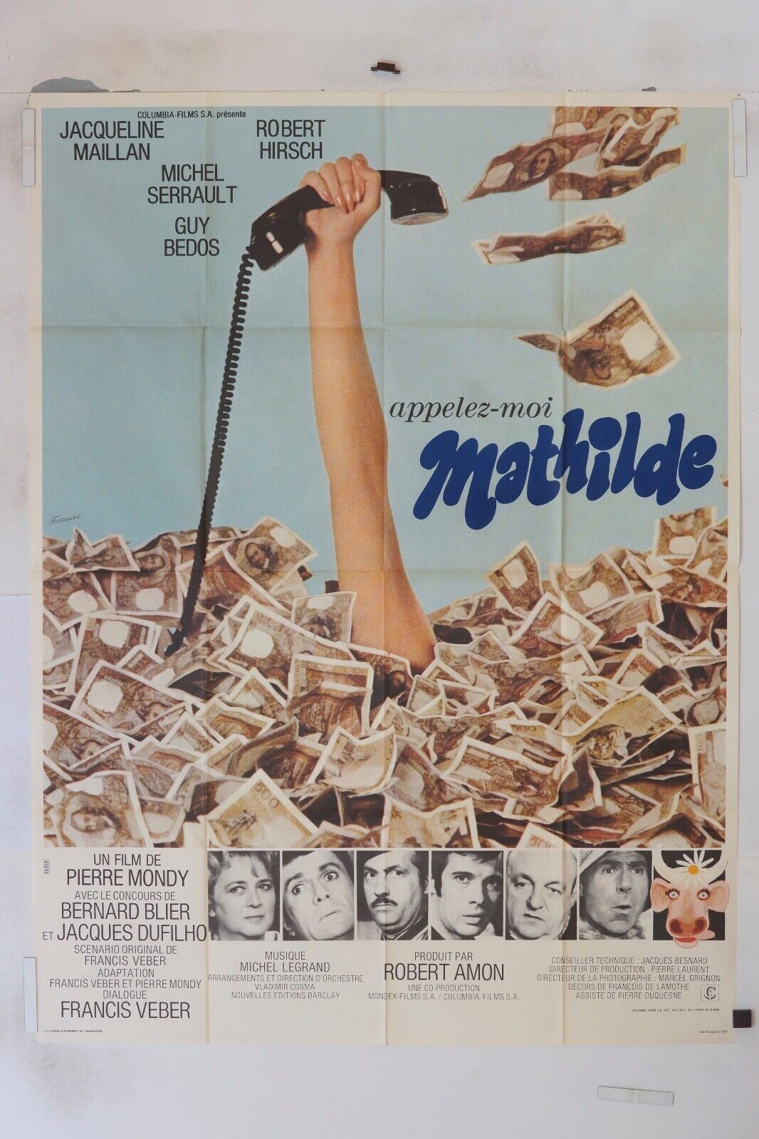 APPELEZ-MOI MATHILDE MOVIE POSTER ORIGINAL 120x160 BERNARD BLIER
