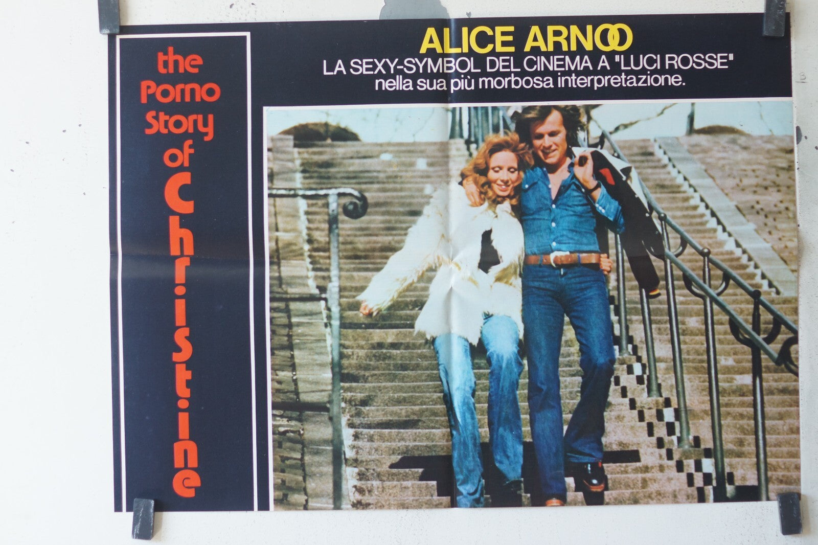 THE PORNO STORY OF CHRISTINE ORIGINAL MOVIE POSTER 48X68 Alice Arno 