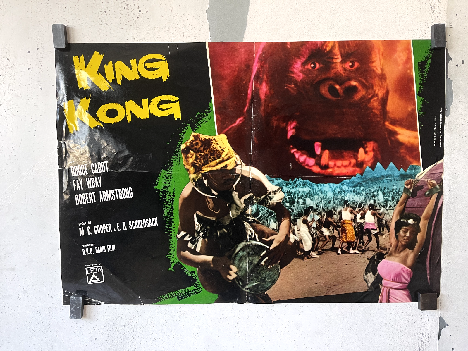 KING KONG POSTER ORIGINAL (45,5X67) BRUCE CABOT, FAY WRAY