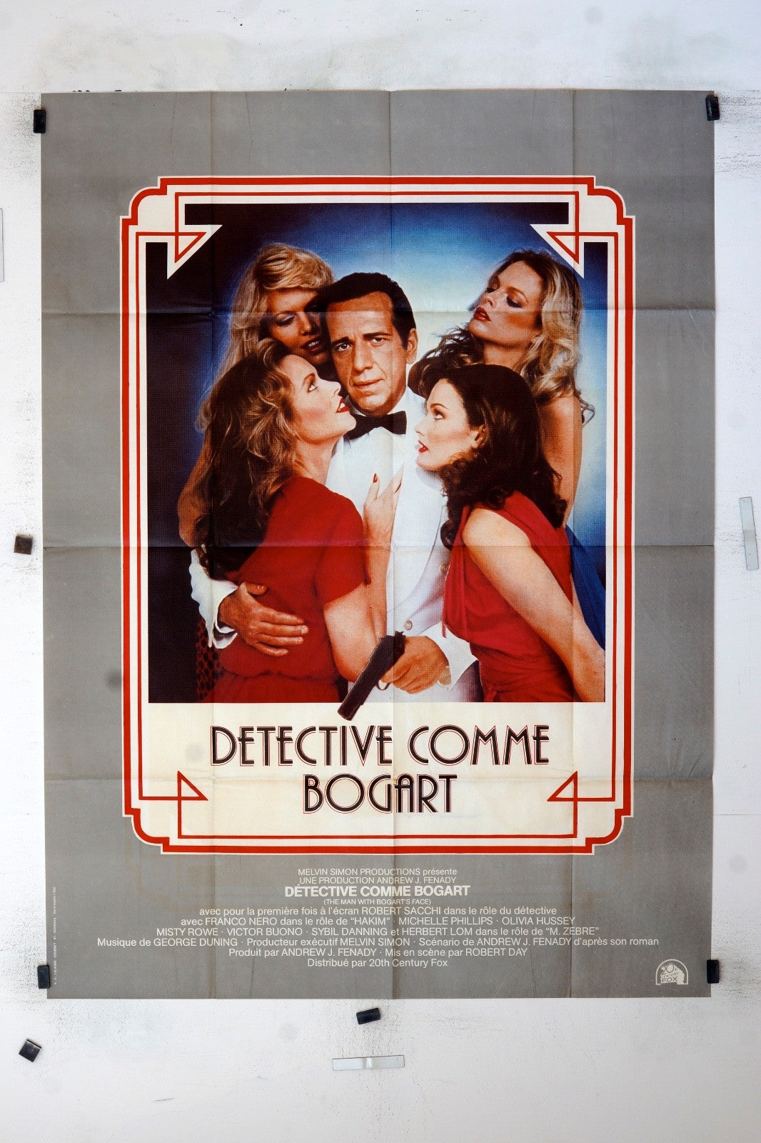 DÉTECTIVE COMME BOGART FRANCO NERO MOVIE POSTER ORIGINAL (120x160)