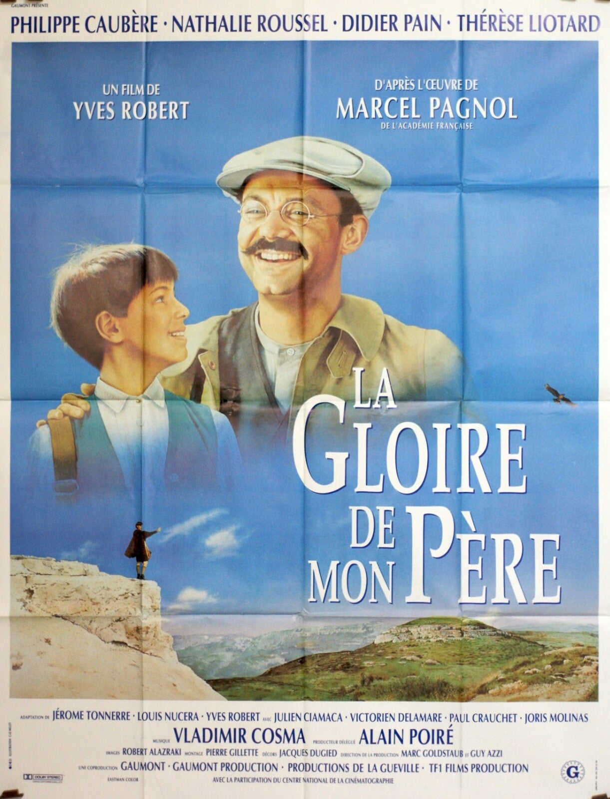 LA GLOIRE DE MON PÈRE MOVIE POSTER ORIGINAL 120x160 MARCEL PAGNOL