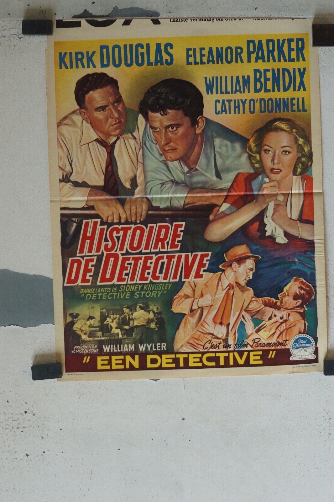 HISTOIRE DE DETECTIVE ORIGINAL MOVIE POSTER 55X37  KIRK DOUGLAS
