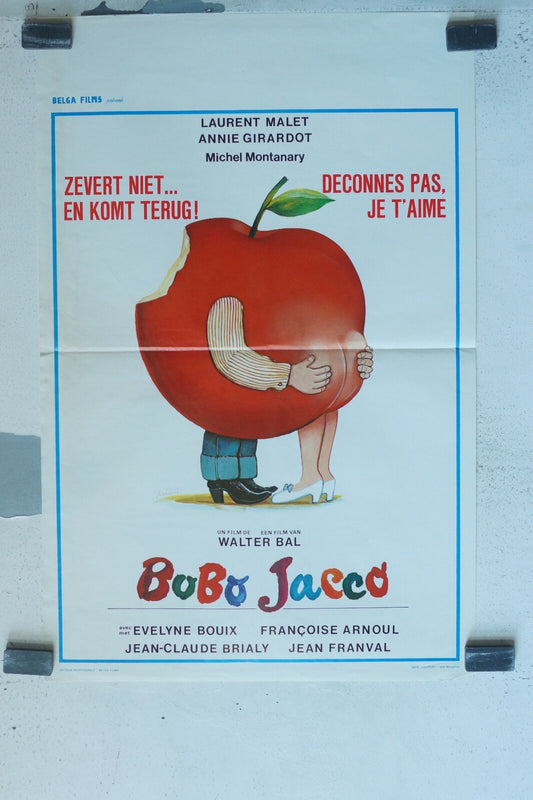 BOBO JACCO, MOVIE POSTER BELGIAN POSTER ORIGINAL 37X54 LAURENT MALET, ANNIE