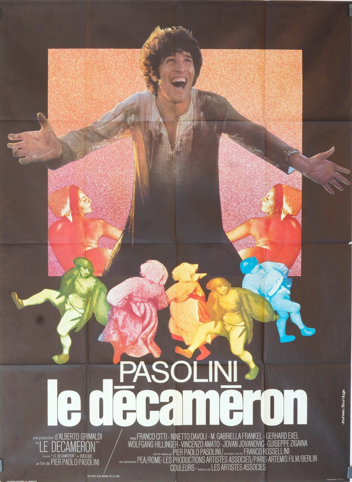 LE DÉCAMÉRON MOVIE POSTER ORIGINAL 120x160 PASOLINI