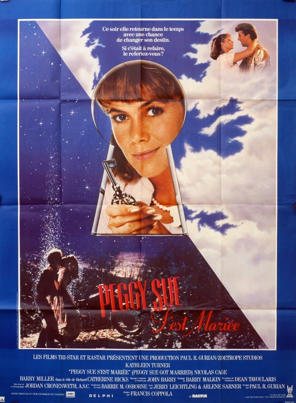 PEGGY SUR S’EST MARIÉE MOVIE POSTER ORIGINAL 120x160 NICOLAS CAGE