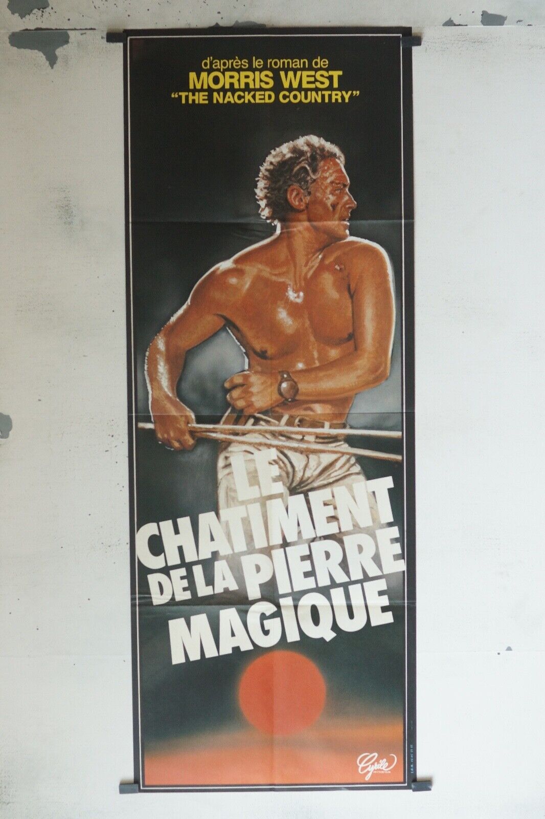 LE CHATIMENT DE LA PIERRE MAGIQUE  60x160 ORIGINAL POSTER MORRIS WEST