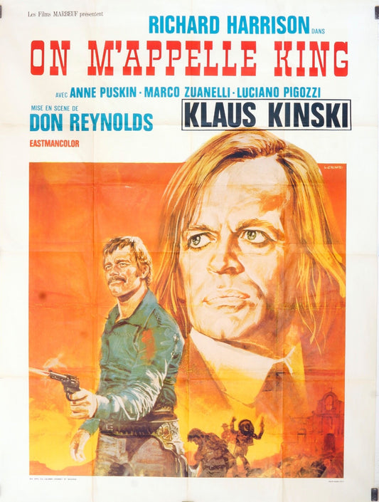 ON M’APPELLE KING KLAUS KINSKI MOVIE POSTER ORIGINAL 120x160