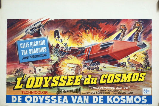  L'ODYSSEE DU COSMOS Original Poster (AFFICHE BELGE) / Thunderbirds Are GO