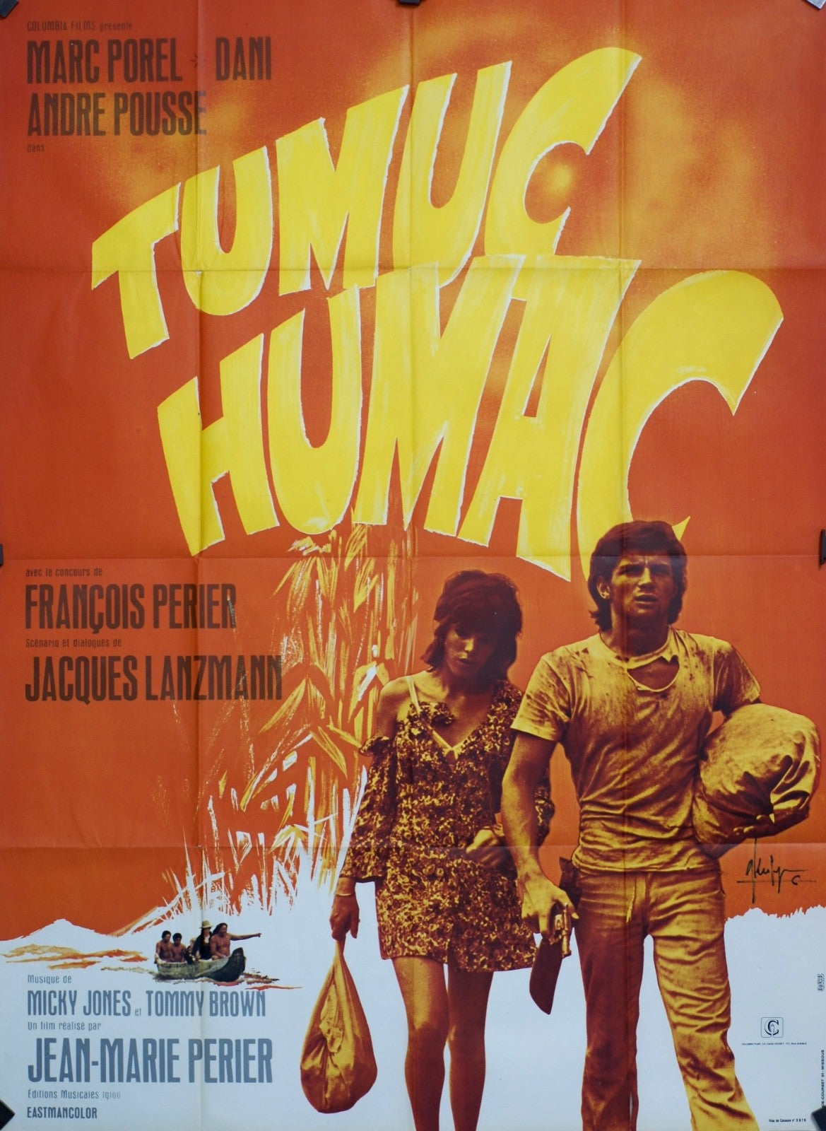 TUMUC HUMAC FRANCOIS PERIER MOVIE POSTER ORIGINAL 120x160
